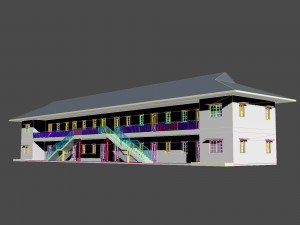 8 unit apartment affordable social housing building architecture 3D 模型