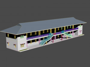 8 unit apartment affordable social housing building architecture 3D 模型