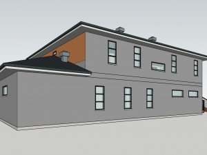 typical modern american house architecture 3D 模型