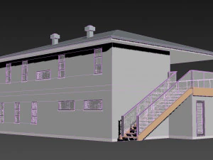 typical modern american house architecture 3D Model