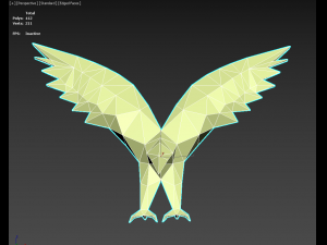 Low Poly Eagle Art Sculpture Modelo 3D