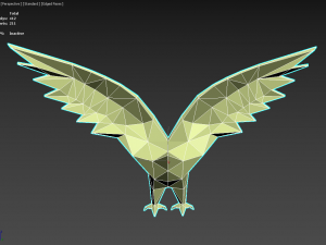Low Poly Eagle Art Sculpture Modelo 3D