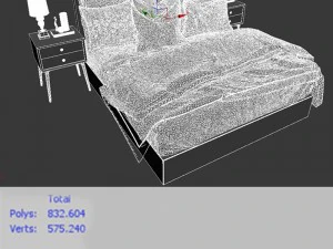 stkbal yatak 3D Model