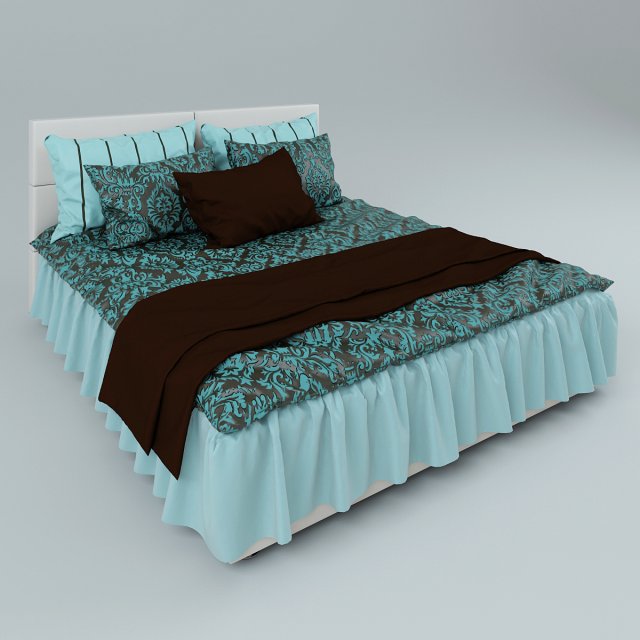 bed linda 3D Model .c4d .max .obj .3ds .fbx .stl .blend