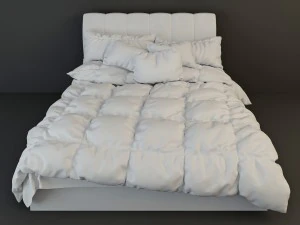 cama florencia laguna Modelo 3D