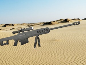 baretta m107 Model 3D