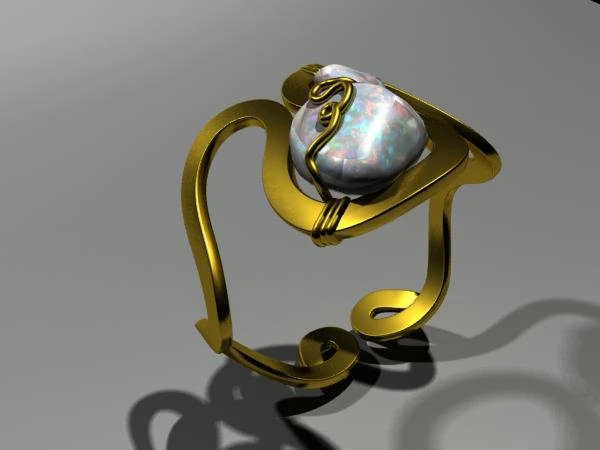 etno ring 3D Model .c4d .max .obj .3ds .fbx .stl .blend 