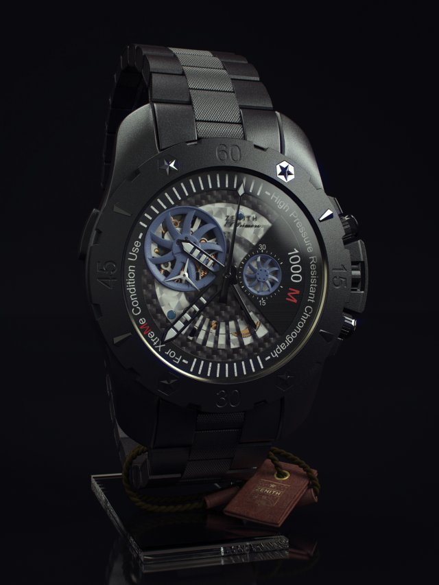 zenith defy xtreme Model 3D .c4d .max .obj .3ds .fbx .stl .blend 