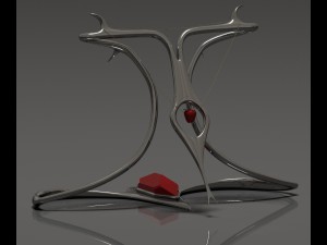 snake necklace display stand 3D Model