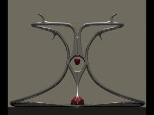 snake necklace display stand 3D Model