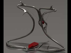 snake necklace display stand 3D Model