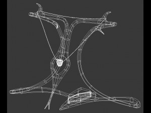 snake necklace display stand 3D Model