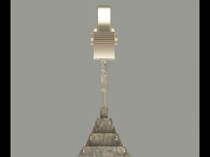 mayan face statuette 3D Model