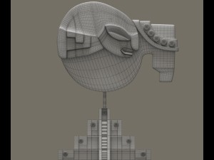 mayan face statuette 3D Model