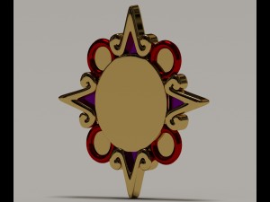 mayan alien golden sun Model 3D