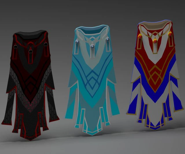 completistische cape-concepten 3D Model .c4d .max .obj .3ds .fbx .stl .blend 