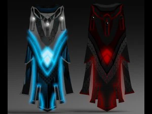 completistische cape-concepten 3D Model