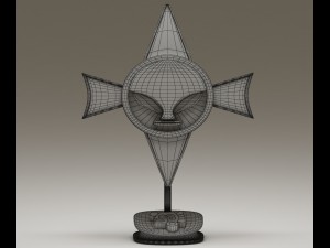 mayan alien emblem statuette 3D मॉडल