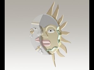 sun moon Modelo 3D