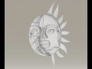 sun moon 3D Model