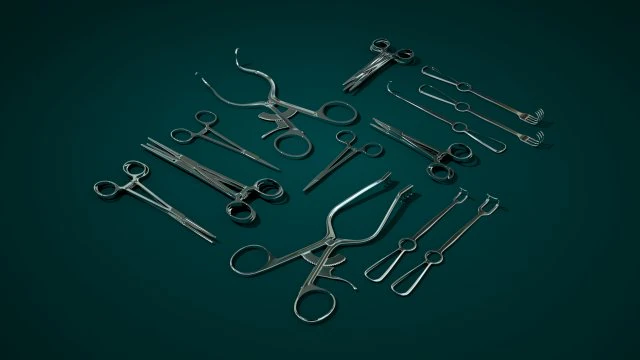 surgical instruments 3D Model .c4d .max .obj .3ds .fbx .stl .blend 