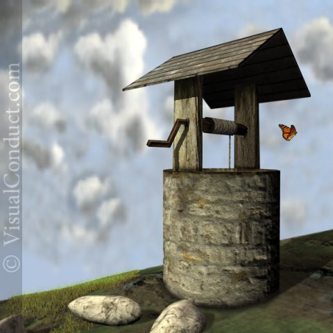 old well 3D मॉडल .c4d .max .obj .3ds .fbx .stl .blend 