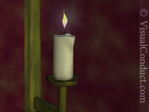 candle stick 3D मॉडल