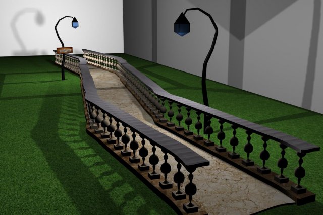 marble trail 3D Model .c4d .max .obj .3ds .fbx .stl .blend 
