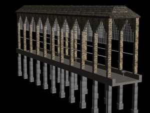 medieval bridge 3D Model