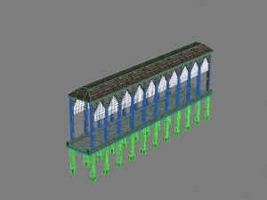 medieval bridge 3D Model