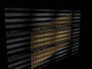 gold wall pannel Modello 3D
