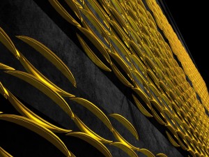 gold wall pannel Modello 3D