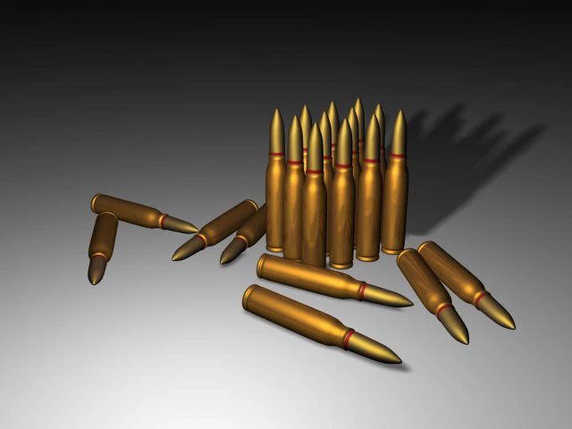 bullet 3D Model .c4d .max .obj .3ds .fbx .stl .blend