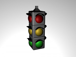 traffic light 3D 模型