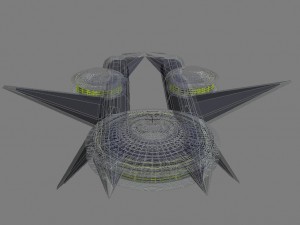spaceship 3D 模型