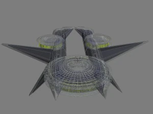 космічний корабель 3D Модель