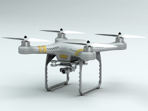 dji phantom 3 camera drone Modelo 3D