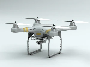 drone com câmera dji phantom 3 Modelo 3D