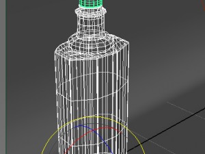 glass bottle 3D 模型