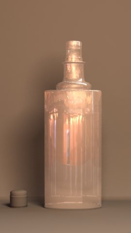 glass bottle 3D 模型 .c4d .max .obj .3ds .fbx .stl .blend 