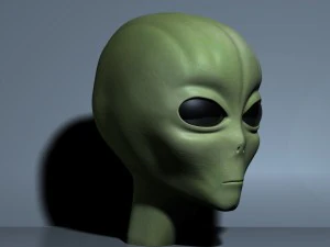 buitenaards hoofd 3D Model
