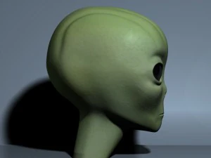 외계인 머리 3D 모델
