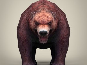 game ready realistic bear Model 3D