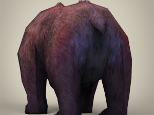game ready realistic bear Model 3D