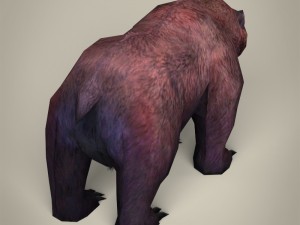 game ready realistic bear Model 3D