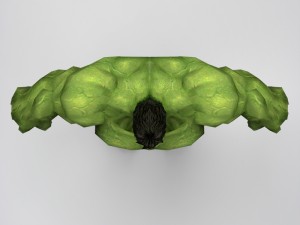 game ready superhero hulk Model 3D