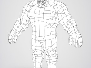 game ready superhero hulk Model 3D