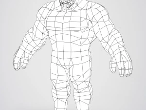 game ready superhero hulk 3D Model