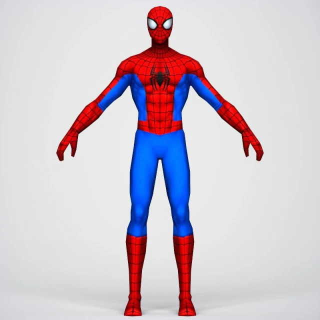 game ready superhero spider man 3D Model .c4d .max .obj .3ds .fbx .stl .blend