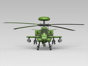 Boeing AH-64 Apache Warrior Helicopter Model 3D